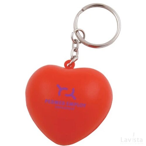 Anti-stress met sleutelhanger hart
