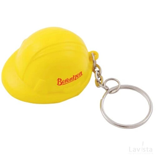 Anti-stress met sleutelhanger bouwhelm