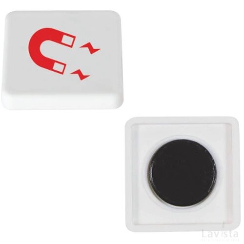 Vierkante magneet Wit
