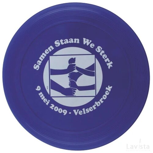 Frisbee 21 cm. met ringen blauw