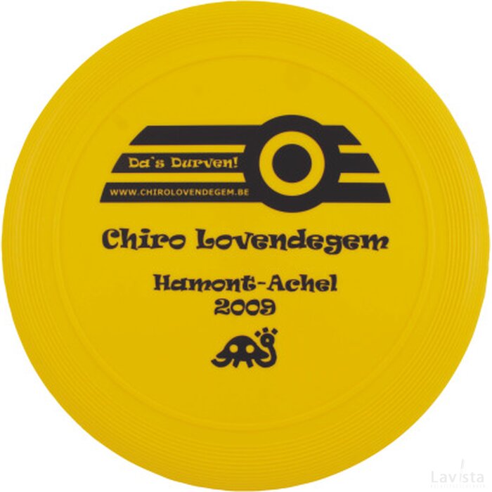 Frisbee 21 cm. met ringen Geel