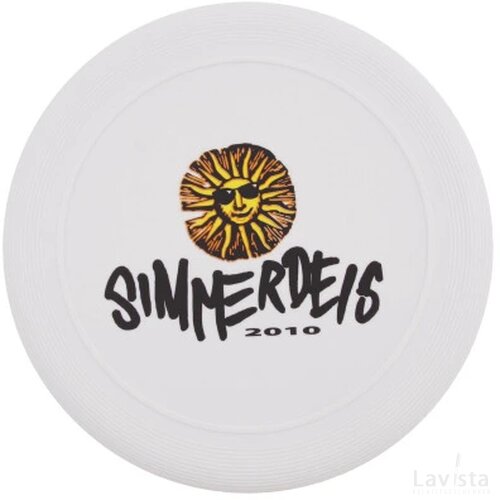 Frisbee 21 cm. met ringen Wit