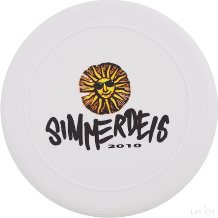 Frisbee 21 cm. met ringen Wit