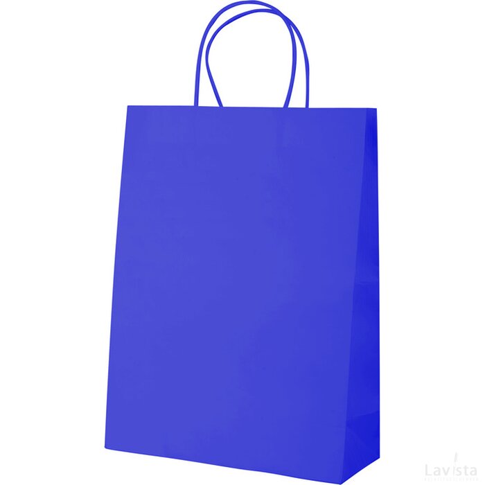 Store Papieren Tas (Kobalt) Blauw