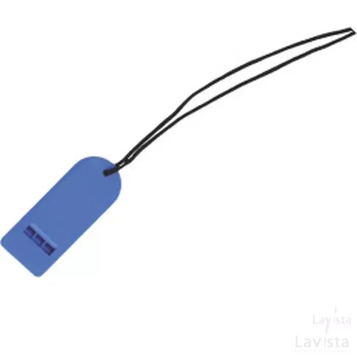 Fluitje met safetykoord Blauw