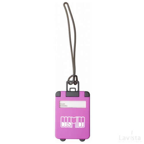 Glasgow Kofferlabel roze
