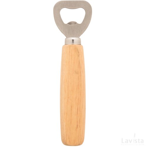 Flesopener met houten handvat Naturel