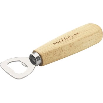 Flesopener met houten handvat Naturel