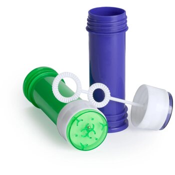 Bellenblaas met spelletje in de dop Blauw Bellenblaas met spelletje in de dop Blauw