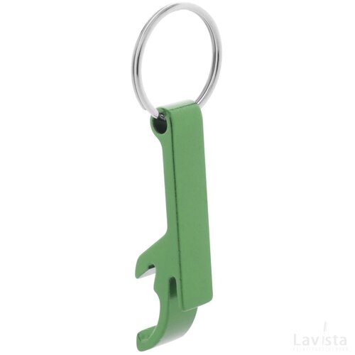 Flessenopener Met Sleutelhanger Groen