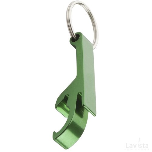 Flessenopener Met Sleutelhanger Groen
