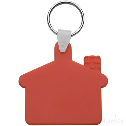 Cottage Sleutelhanger Rood