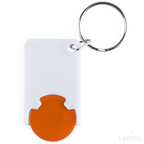Zabax Munt Sleutelhanger Oranje