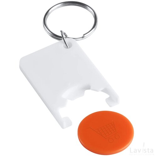 Zabax Munt Sleutelhanger Oranje