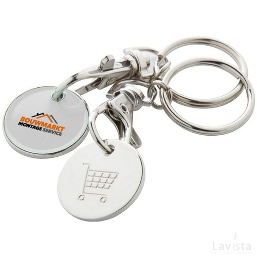 Euromarket Sleutelhanger Wit
