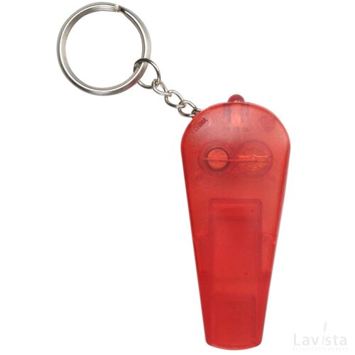 Coach Sleutelhanger Met Fluit Rood