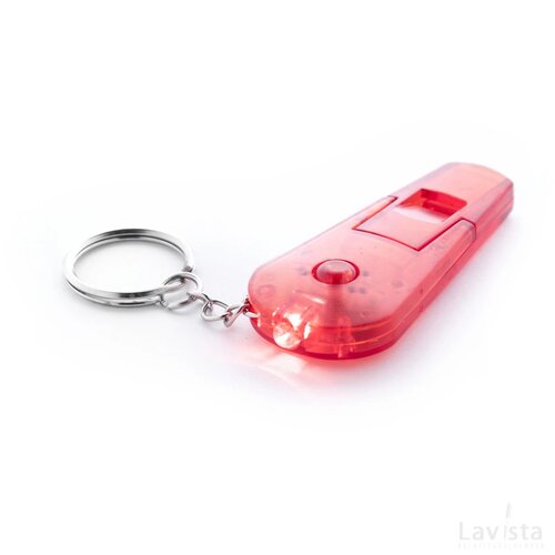 Coach Sleutelhanger Met Fluit Rood