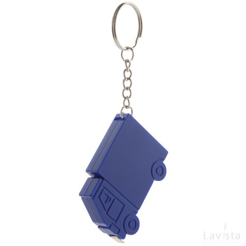 Sleutelhanger rolmaat in vrachtauto-vorm Blauw