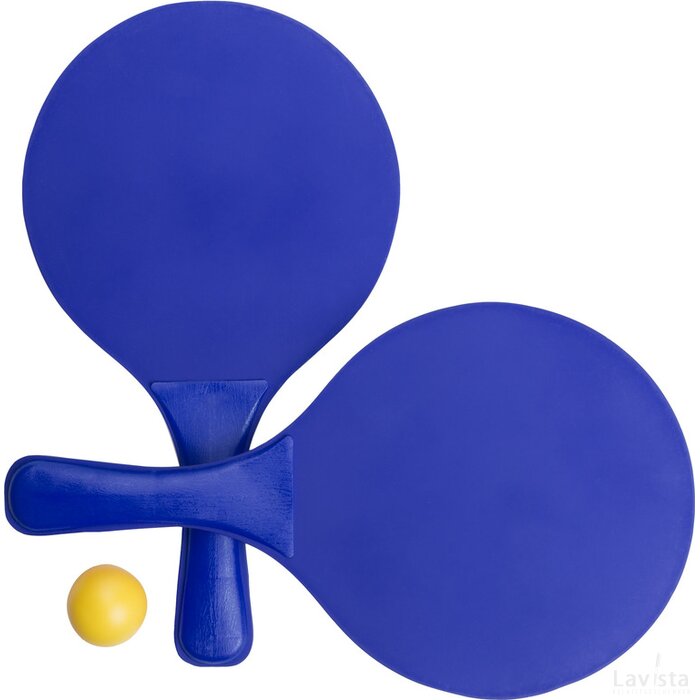 Faluk Strand Tennis Set (Kobalt) Blauw