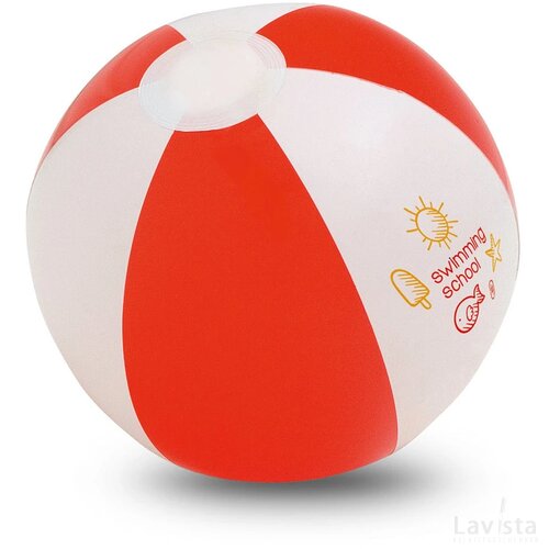 Waikiki Strandbal (Ø23 Cm) Rood