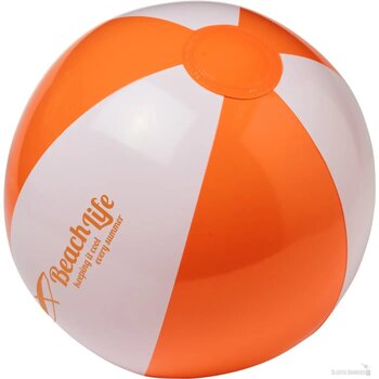 Transparant strandbal (Ø 28 cm) Oranje