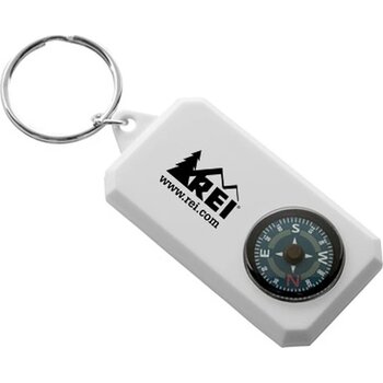 Sleutelhanger Met Kompas Wit