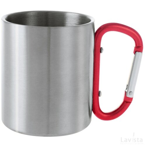Bastic Metalen Mok Rood