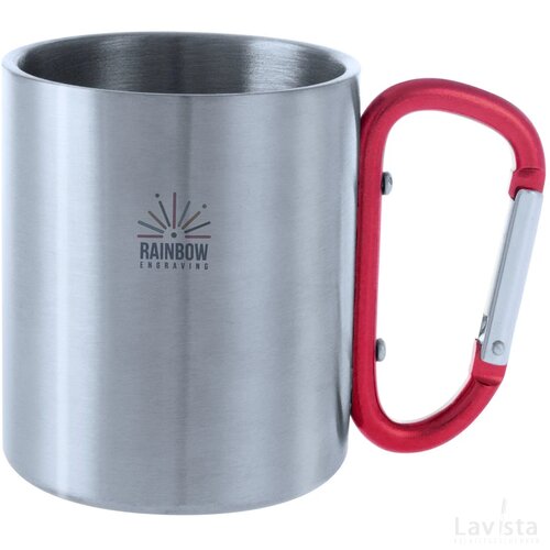 Bastic Metalen Mok Rood