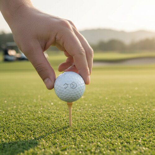 Goedkope golfbal Wit