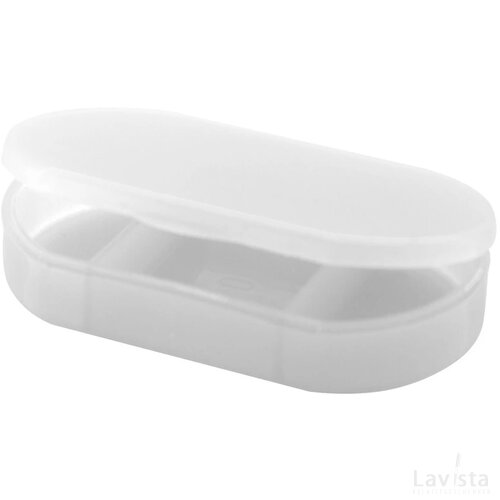 Pillendoosje met 3 compartimenten Wit