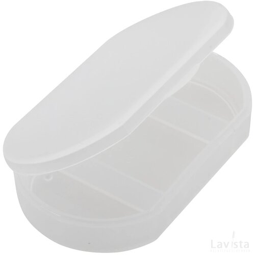 Pillendoosje met 3 compartimenten Wit