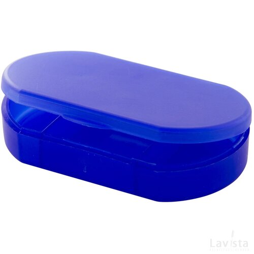 Pillendoosje met 3 compartimenten Blauw