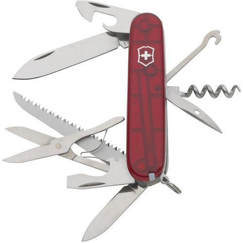 Vitorinox Huntsman Zakmes Transparant Rood