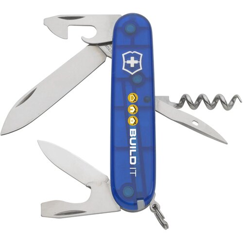 Victorinox Spartan Zakmes Transparant Blauw