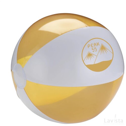 Beachball Ø 30 Cm Wit/Oranje