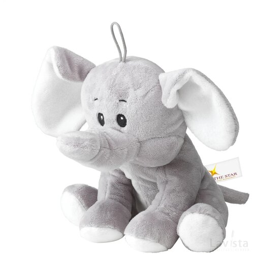 Olly Pluche Olifant Knuffel Grijs