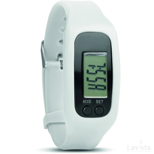Pedometer armband Bratara wit