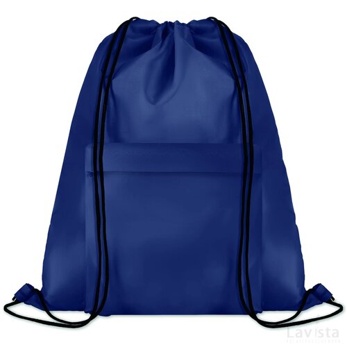 Rugzakje met voorvak en rits Pocket shoop blauw