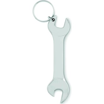 Sleutelhanger, flesopener Wrenchy zilver