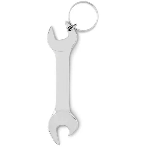 Sleutelhanger, flesopener Wrenchy zilver