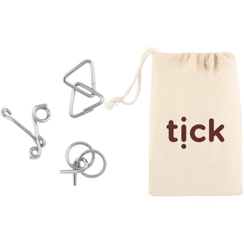 Set van 3 denkspelletjes Beige