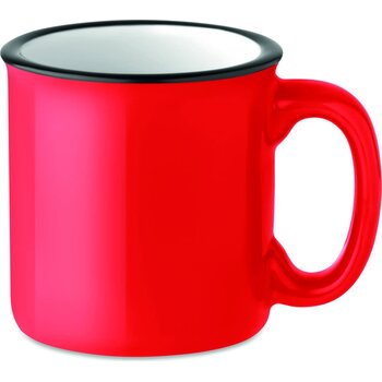 Keramische vintage beker Tweenies rood