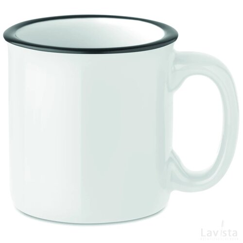 Keramische vintage beker Tweenies wit