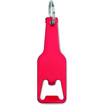 Aluminium sleutelhanger fles Botelia rood