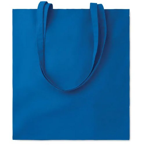 Katoenen boodschappentas Cottonel colour + royal blauw