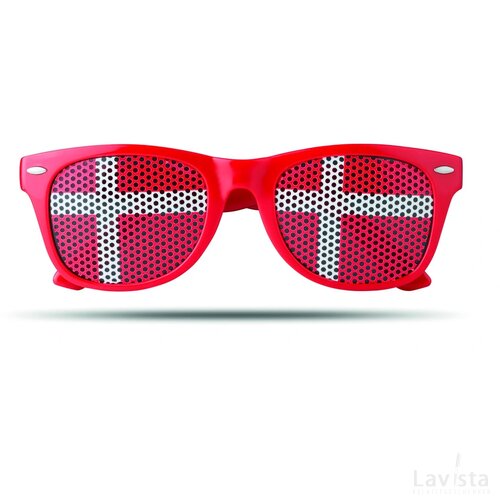 Zonnebril met vlag Flag fun multicolour