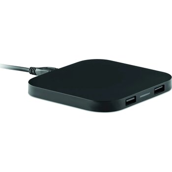 Draadloos oplaadstation hub Unipad zwart