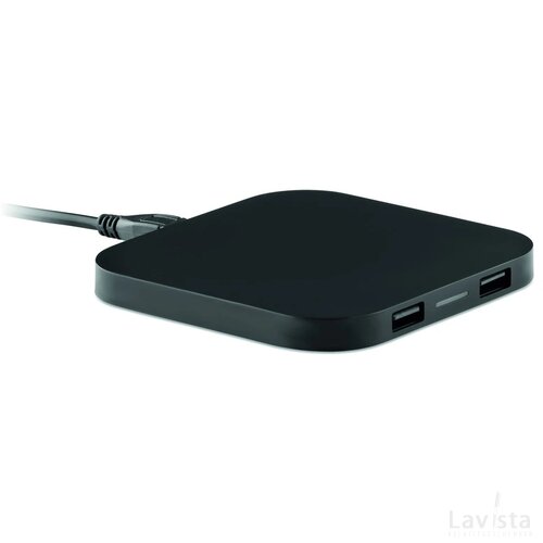 Draadloos oplaadstation hub Unipad zwart