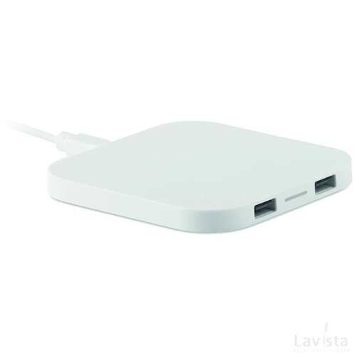 Draadloos oplaadstation hub Unipad wit