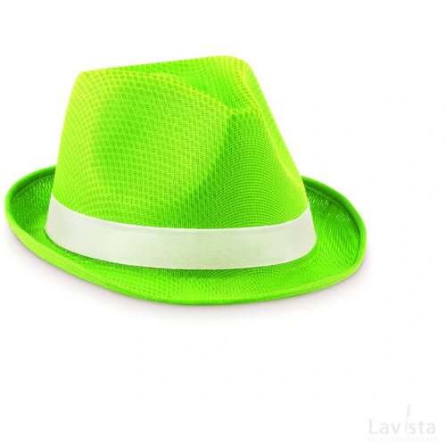 Polyester zonnehoed Woogie limoen